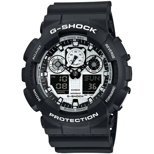 Оригинальные часы Casio G-Shock GA-100BW-1AER