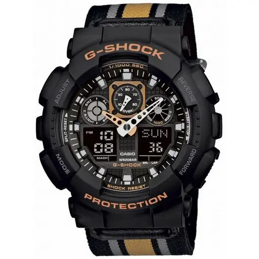 Оригинальные часы Casio G-Shock GA-100MC-1A4ER